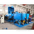 Hydraulic scrap metal steel recycling square baler equipment.